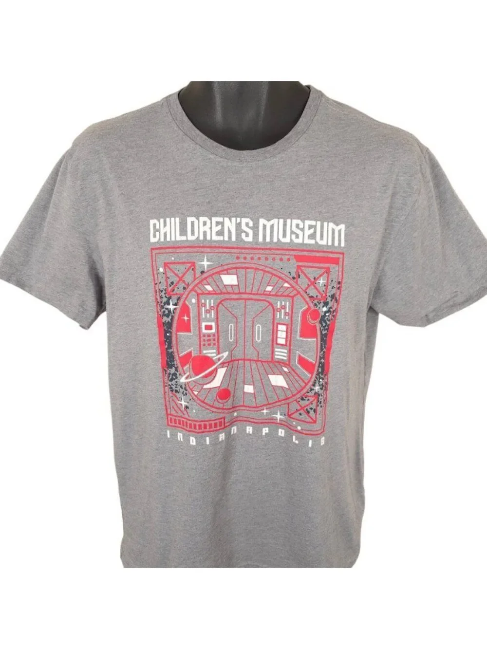 Childrens Museum T Shirt Mens Size Medium Gray Indianapolis Souvenir Tee
